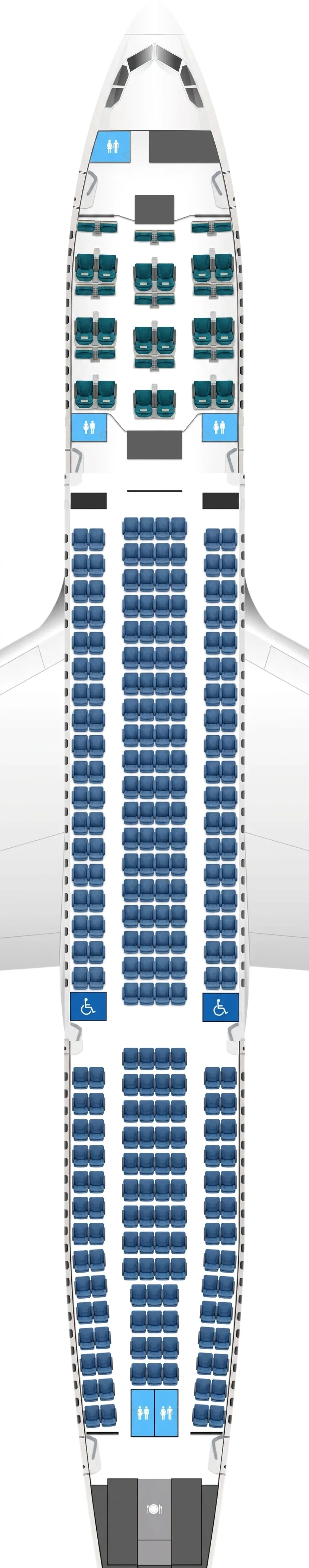 SriLankan Airlines Airbus A330-200 seat map
