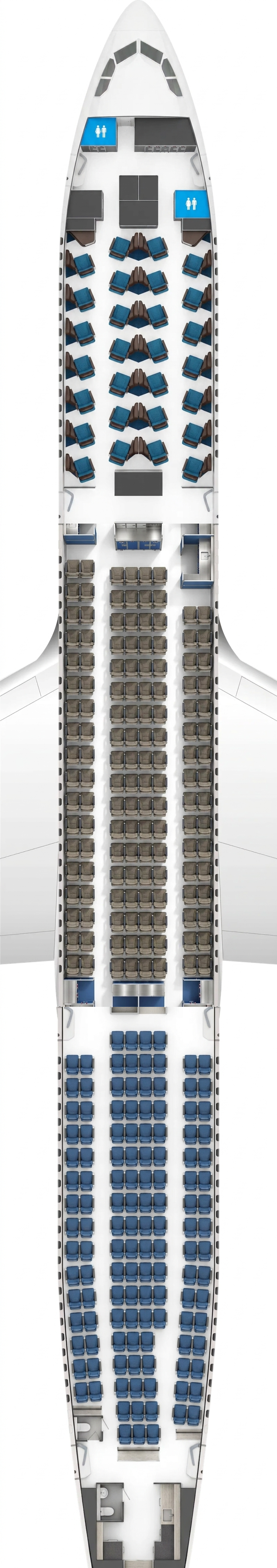 SriLankan Airlines Airbus A330-300 seat map