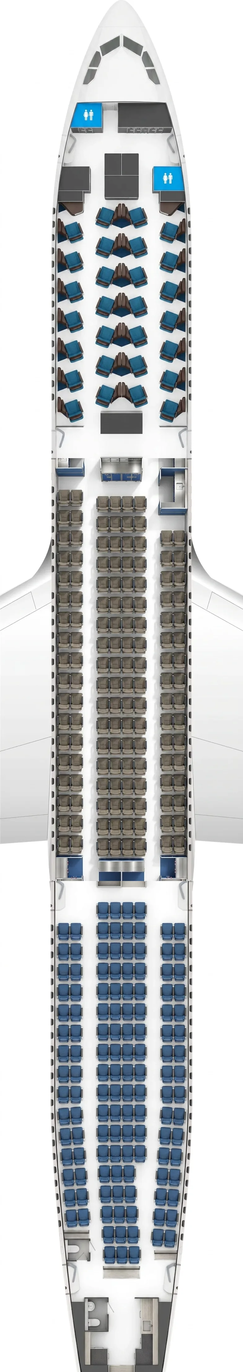SriLankan Airlines Airbus A330-300 seat map