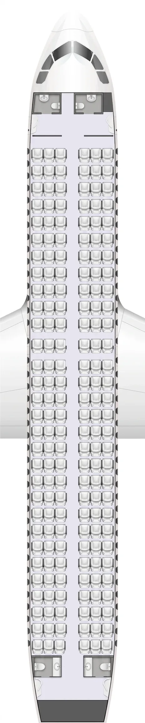 HK Express Airbus A320 seat map