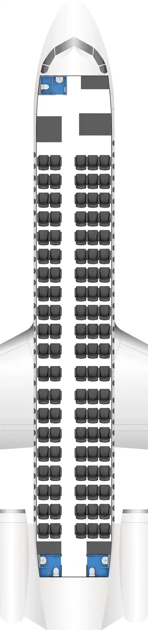 Virgin Australia Fokker 100 seat map