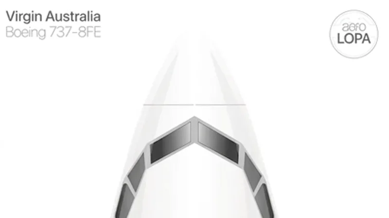 Virgin Australia Boeing 737-800 seat map preview