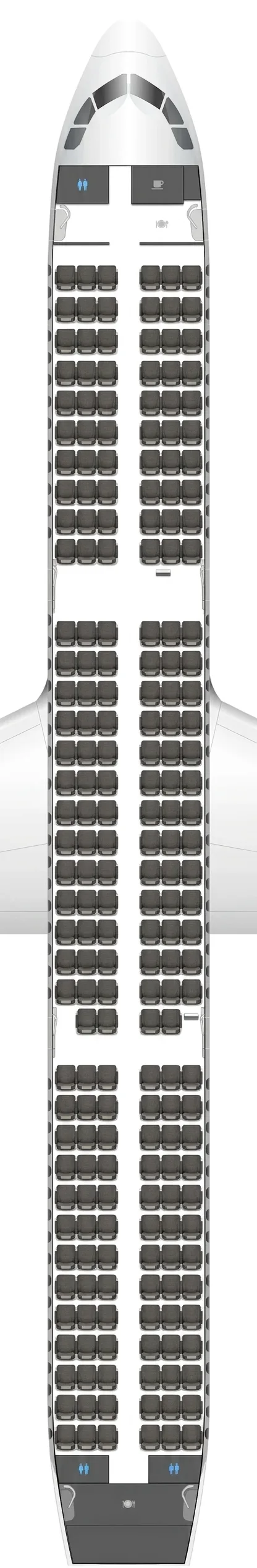 AJet Airbus A321 seat map