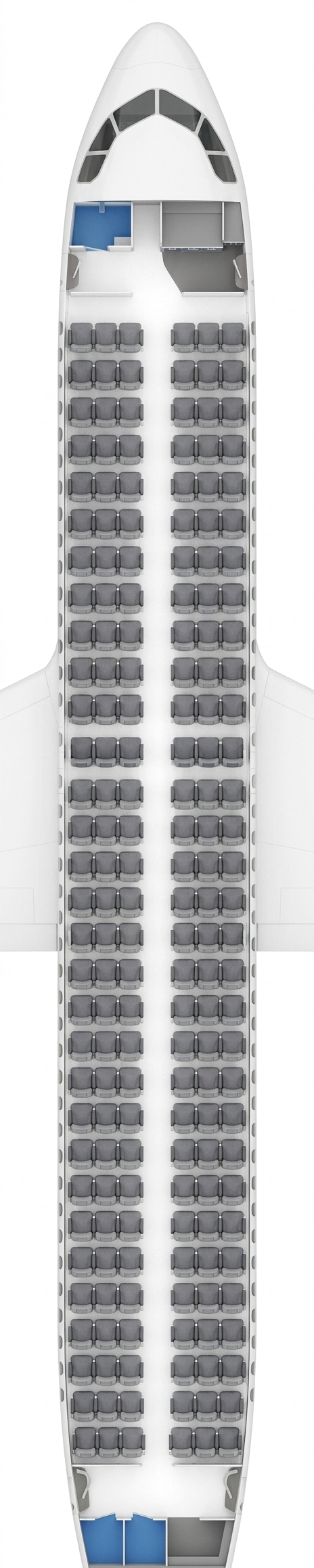 AJet Airbus A320neo seat map ()