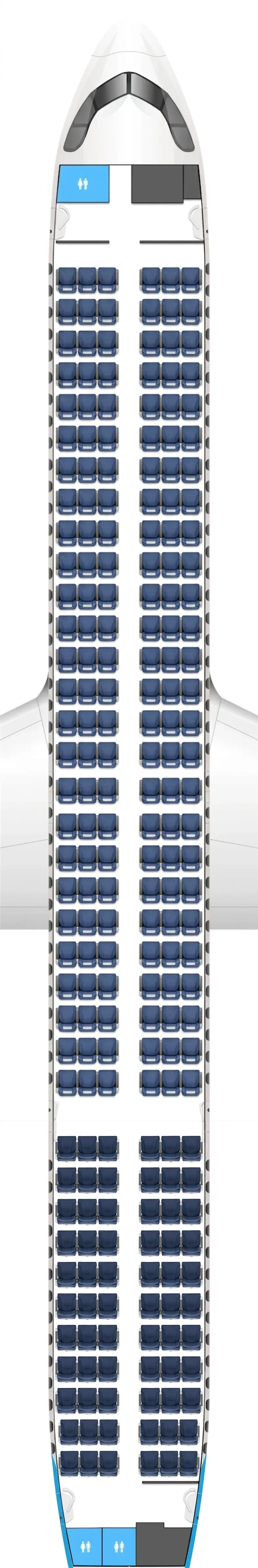 AJet Airbus A321neo seat map