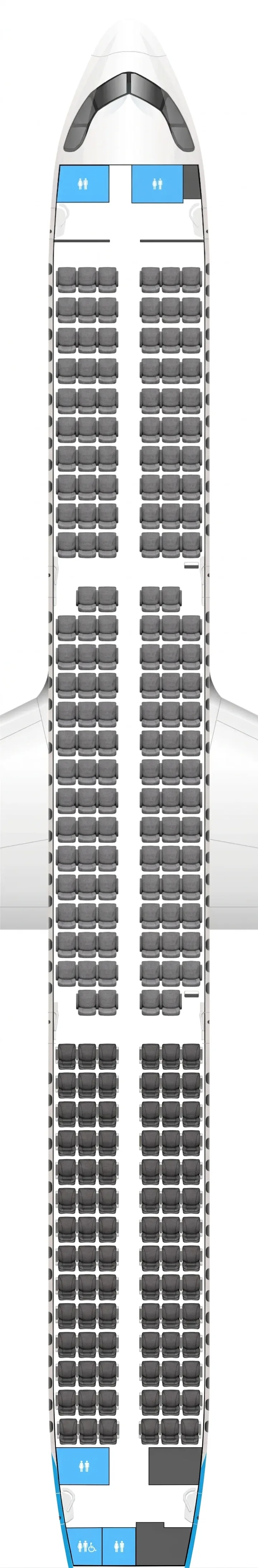 AJet Airbus A321neo seat map
