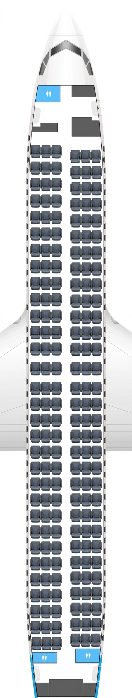 AJet Boeing 737-800 seat map