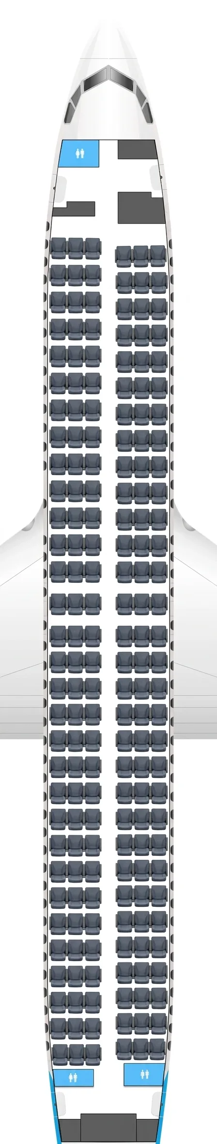 AJet Boeing 737-800 seat map