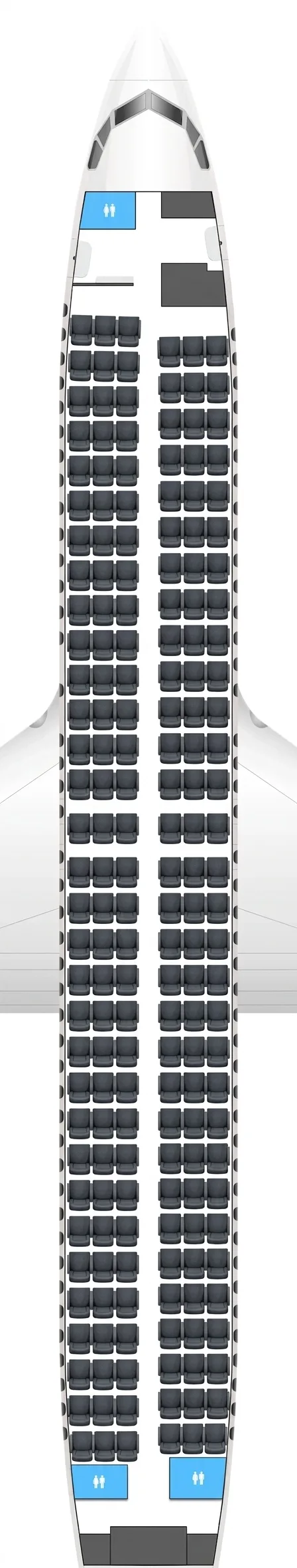 AJet Boeing 737 MAX 8 seat map