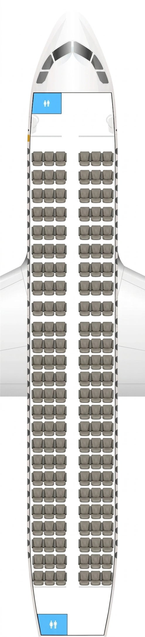Lufthansa Airbus A319 seat map