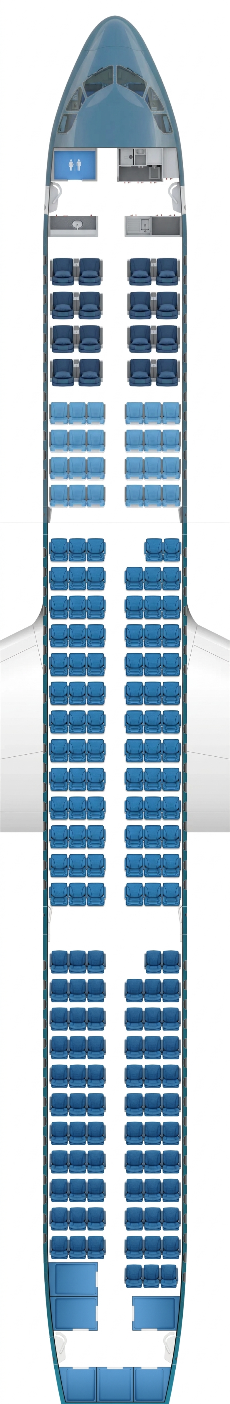 Vietnam Airlines Airbus A321 seat map