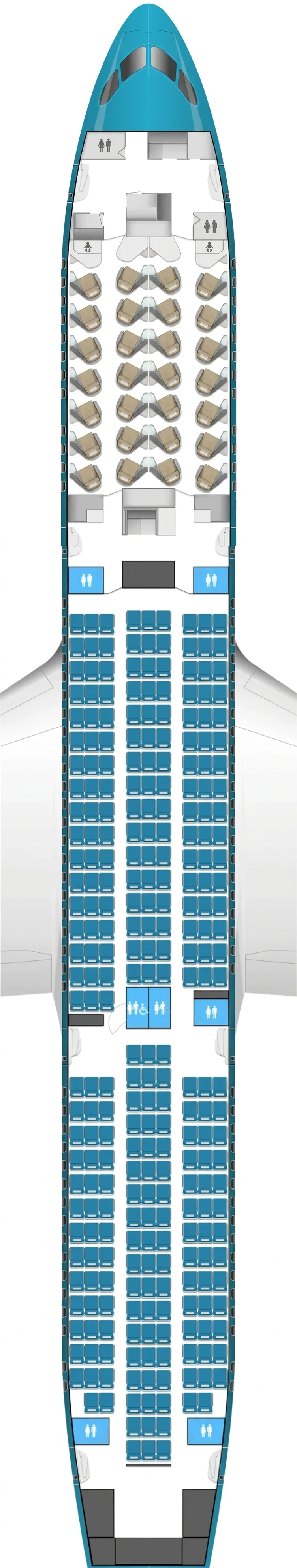 Vietnam Airlines Boeing 787-9 seat map