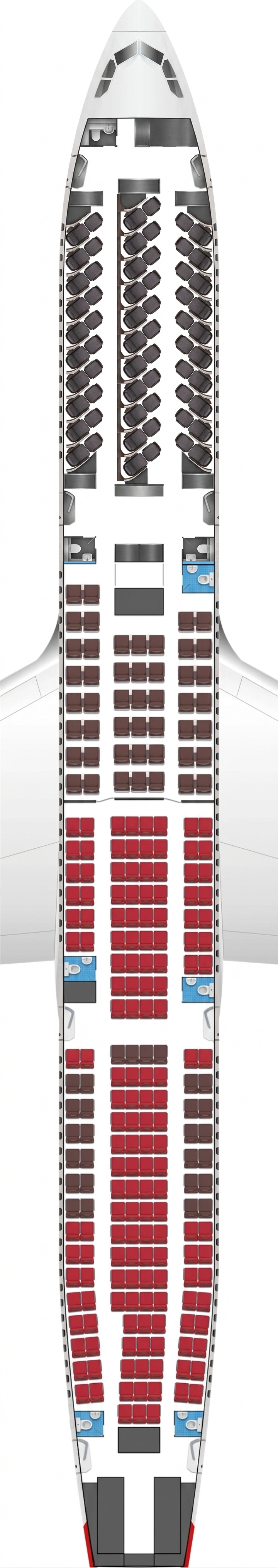 Virgin Atlantic Airbus A330-300 seat map