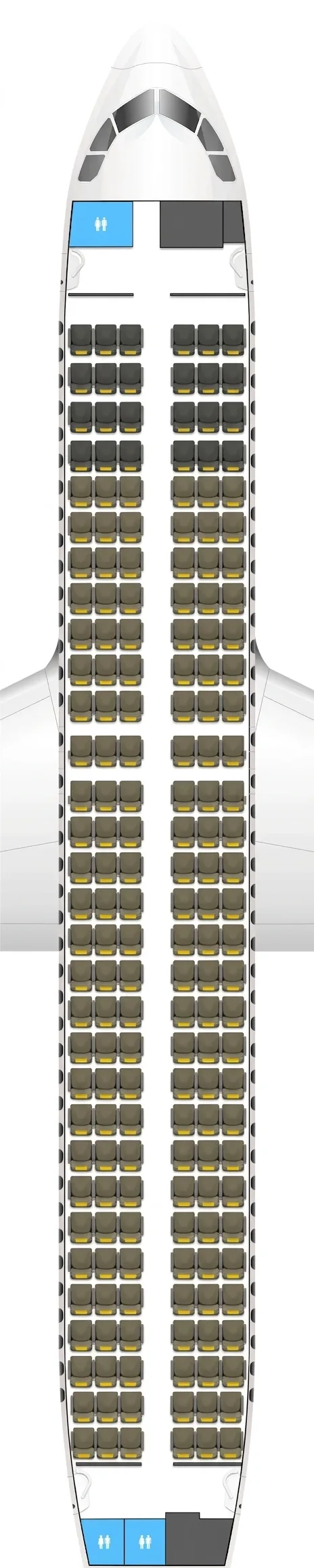 Vueling Airbus A320 seat map