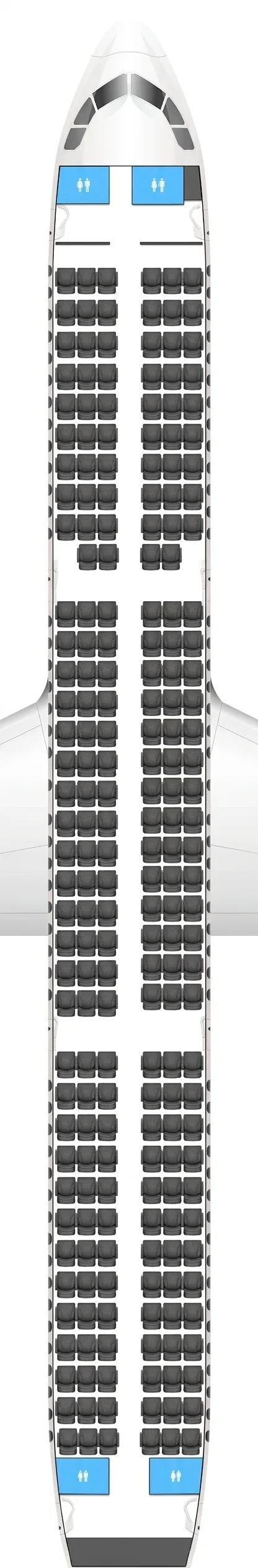 Vueling Airbus A321 seat map
