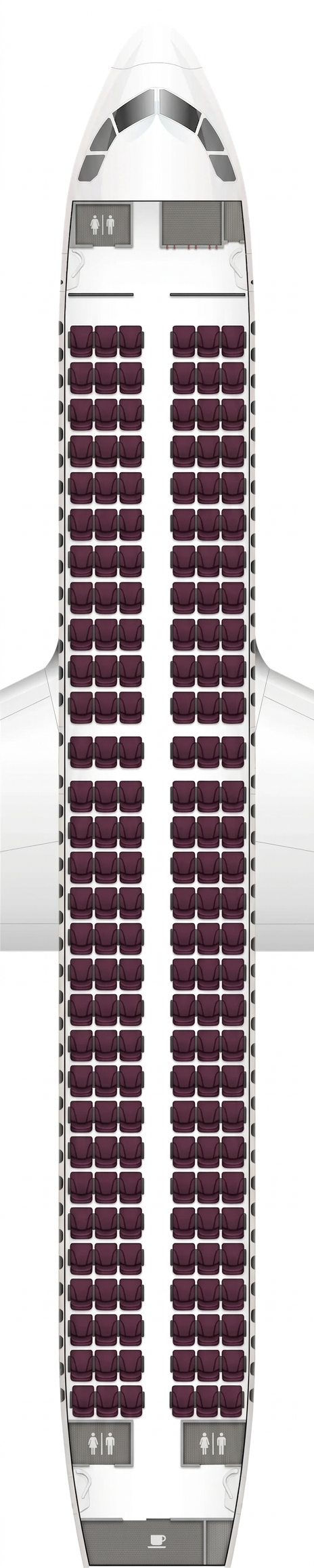 Wizz Air Airbus A320 seat map