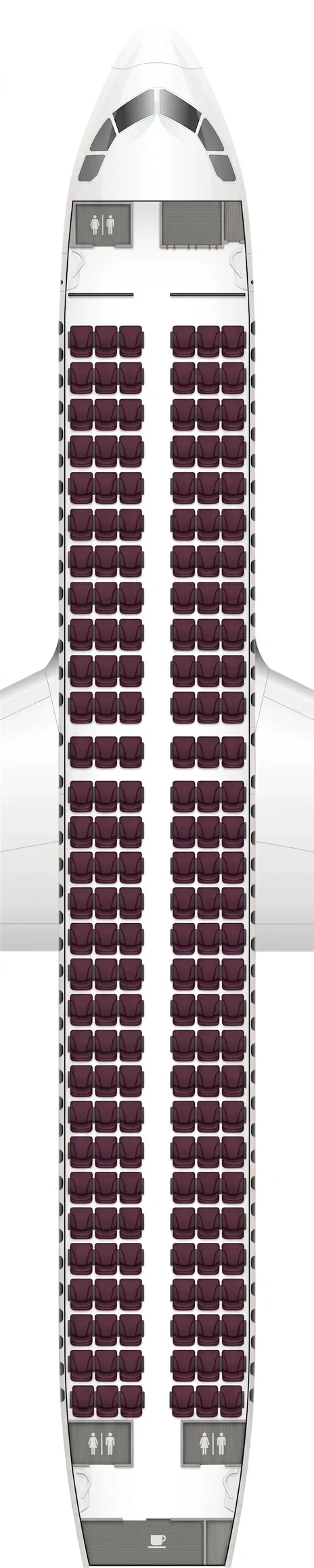 Wizz Air Airbus A320 seat map
