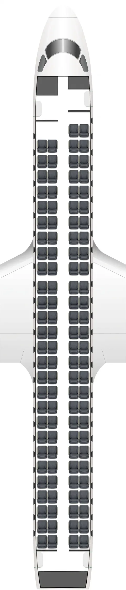 Widerøe Embraer 190-E2 seat map