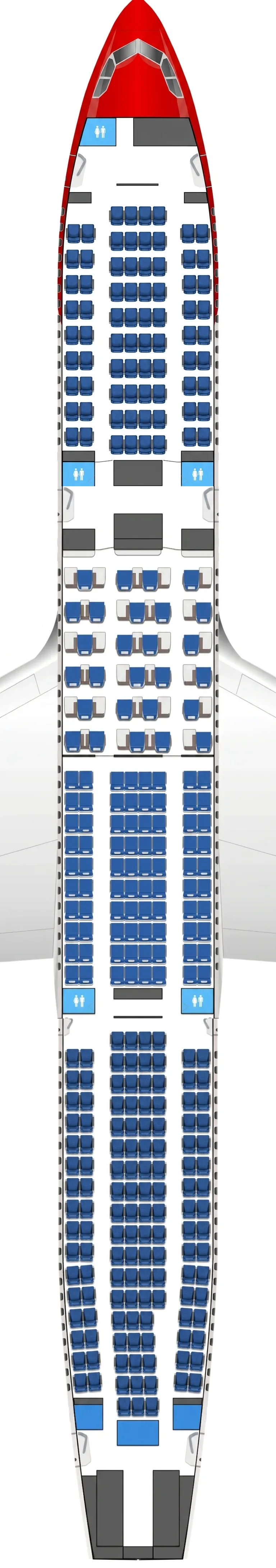 Edelweiss Airbus A340-300 seat map