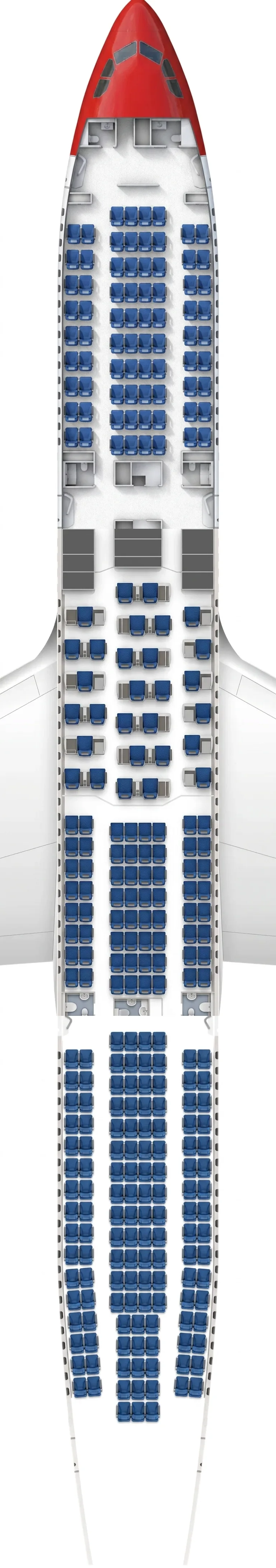Edelweiss Airbus A340-300 seat map