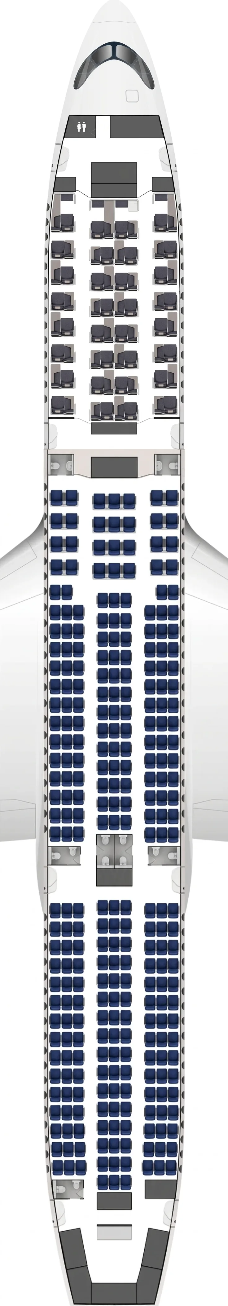 Edelweiss Airbus A350-900 seat map
