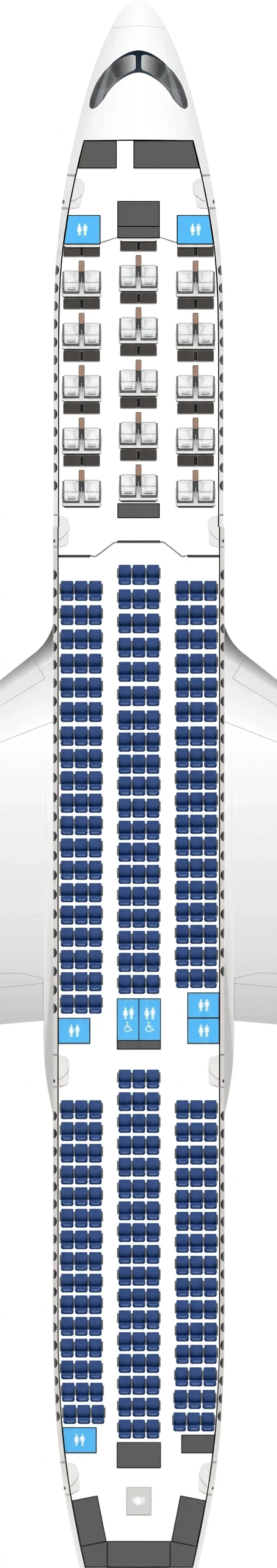 Edelweiss Airbus A350-900 seat map