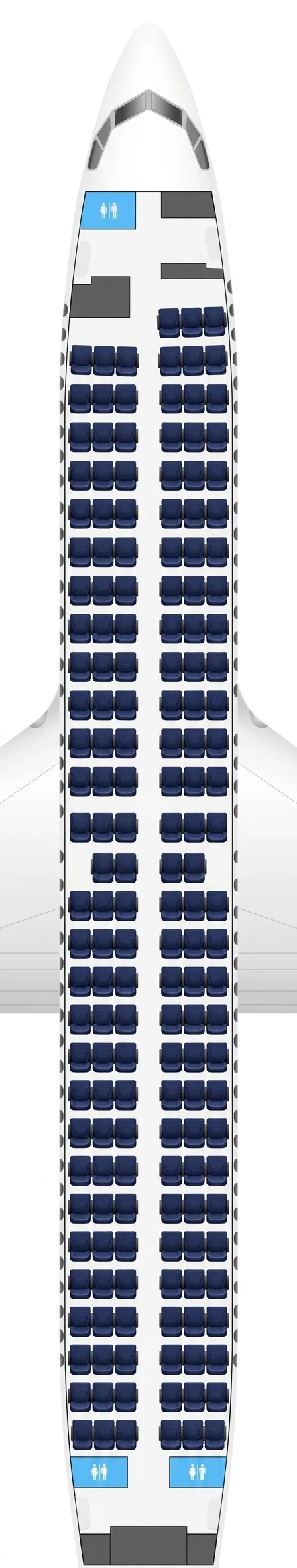 Southwest Boeing 737-800 seat map
