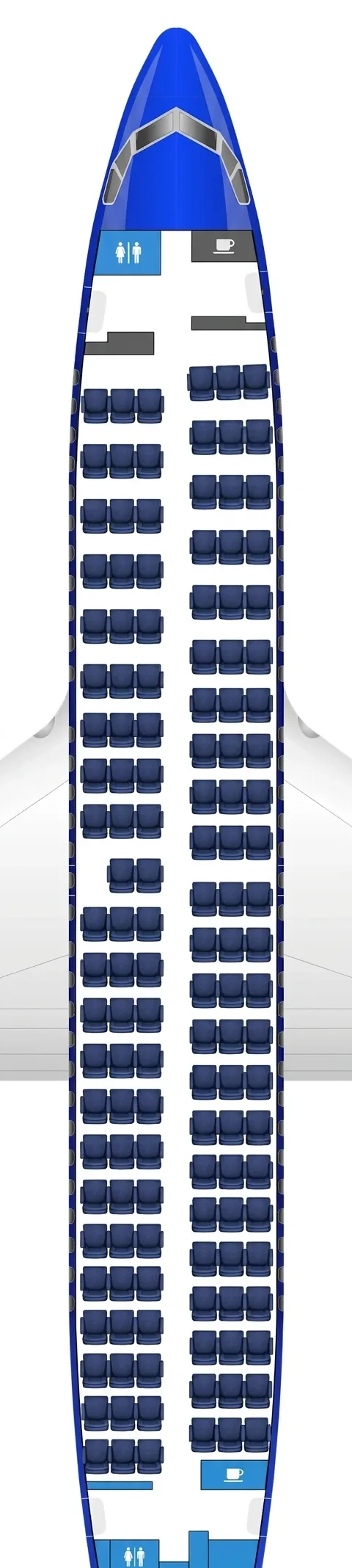 Southwest Boeing 737-700 seat map