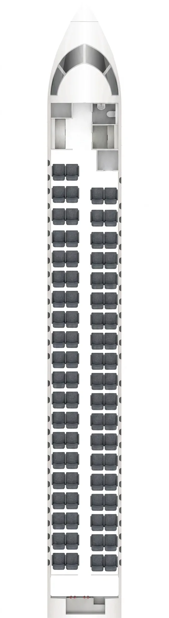 WestJet DHC Q400 seat map