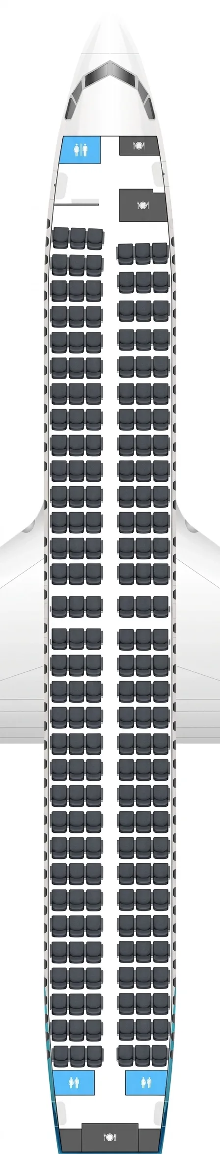 WestJet Boeing 737-800 seat map