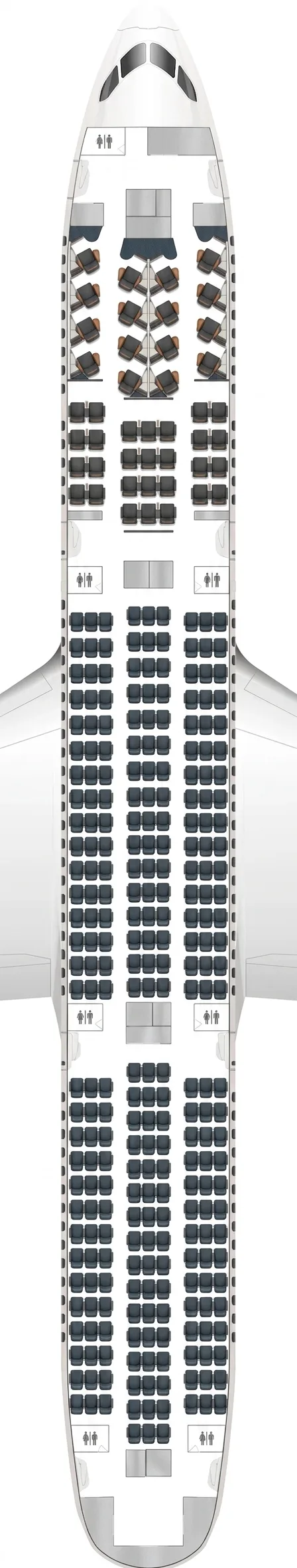 WestJet Boeing 787-9 seat map