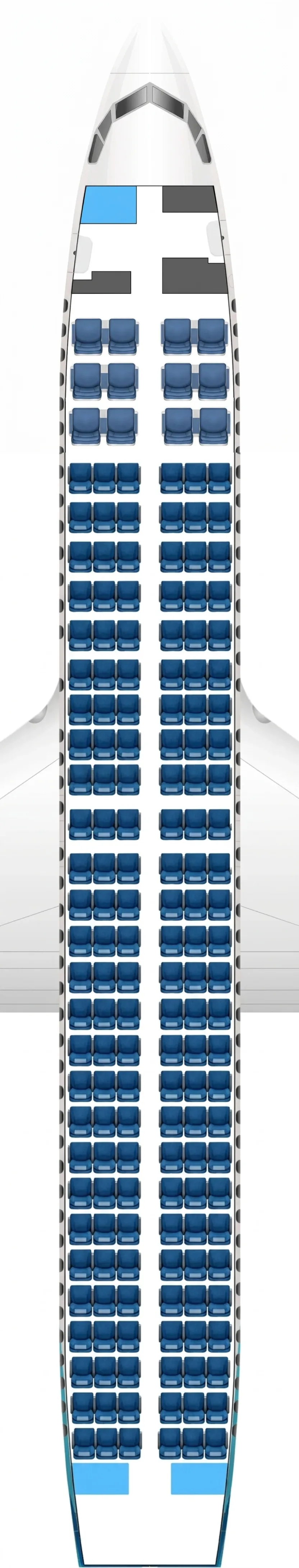 WestJet Boeing 737 MAX 8 seat map
