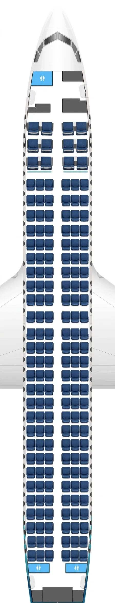 WestJet Boeing 737 MAX 8 seat map