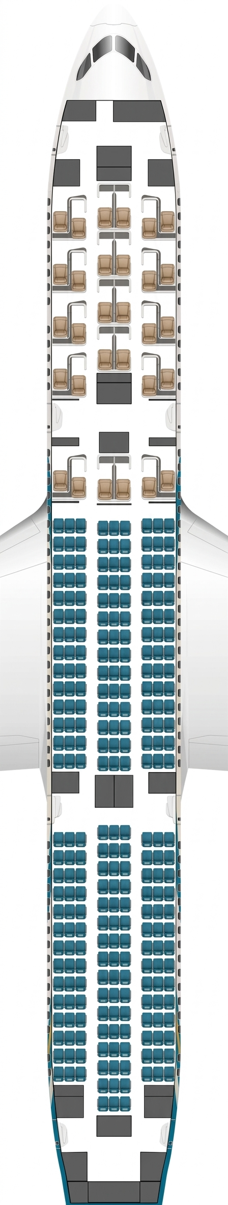 Oman Air Boeing 787-9 seat map