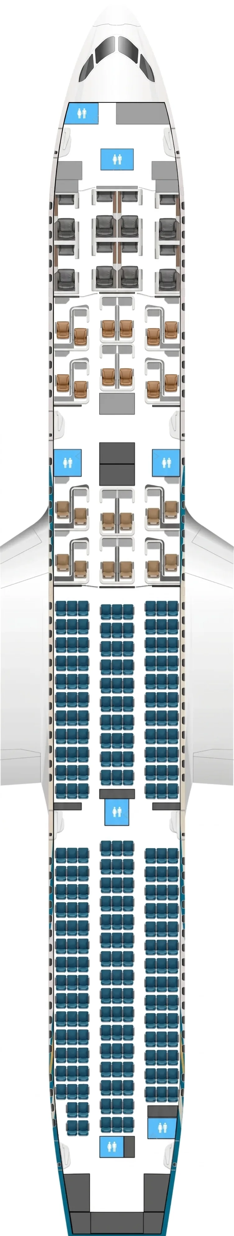 Oman Air Boeing 787-9 seat map
