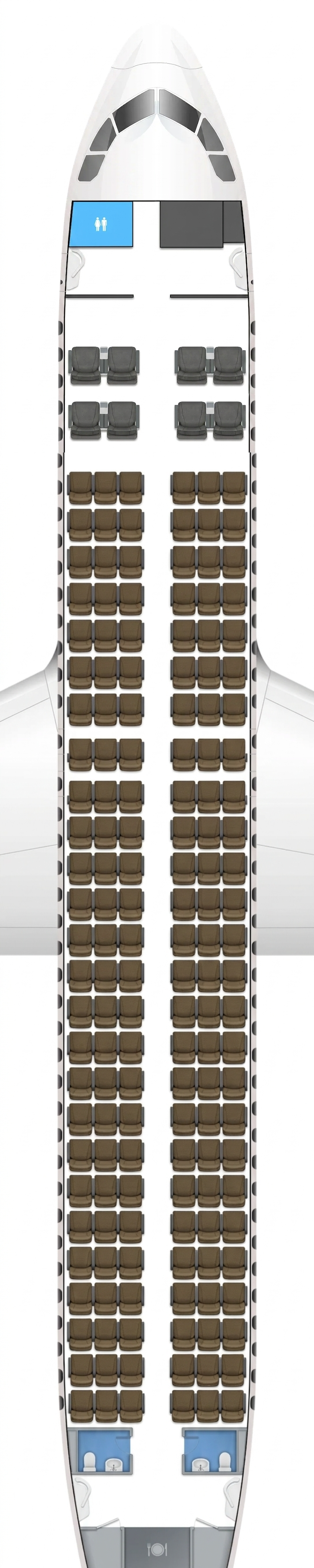 Flynas Airbus A320 seat map
