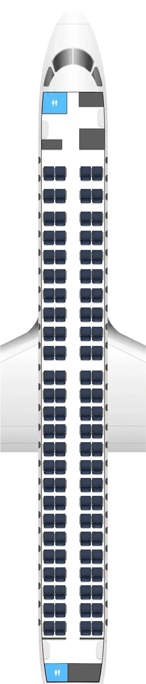 Aeroitalia Embraer 190 seat map