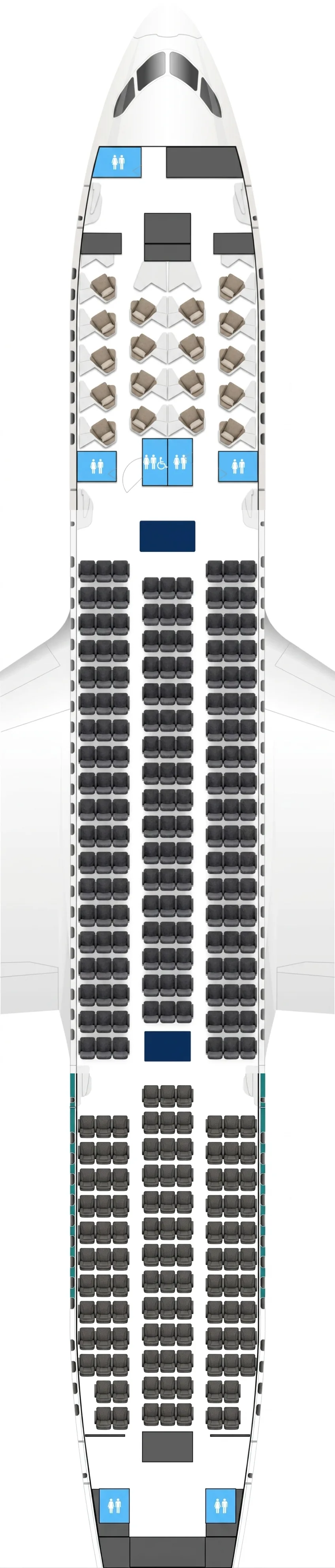 Zipair Boeing 787-8 seat map