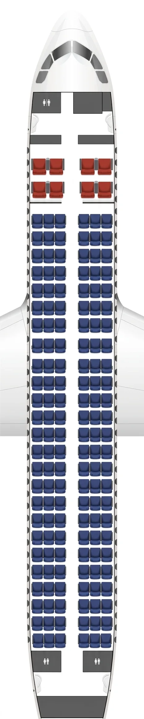 Shenzhen Airlines Airbus A320neo seat map