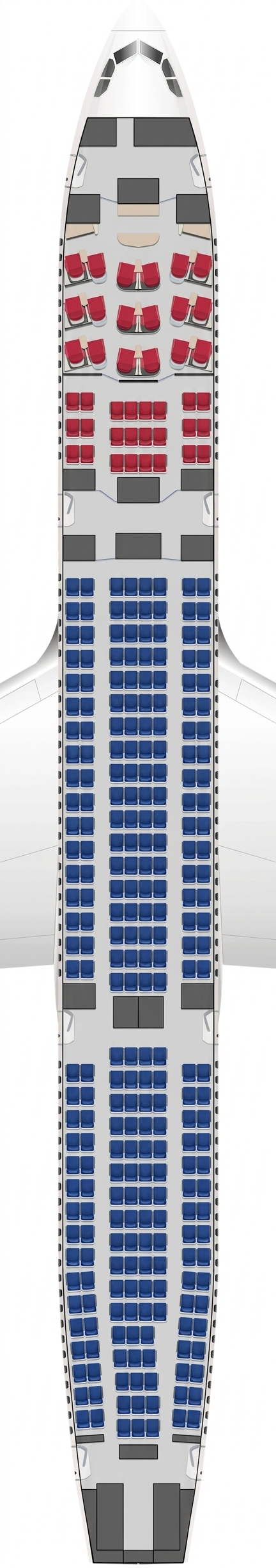 Shenzhen Airlines Airbus A330-300 seat map